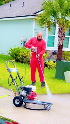 Pressure washing services 